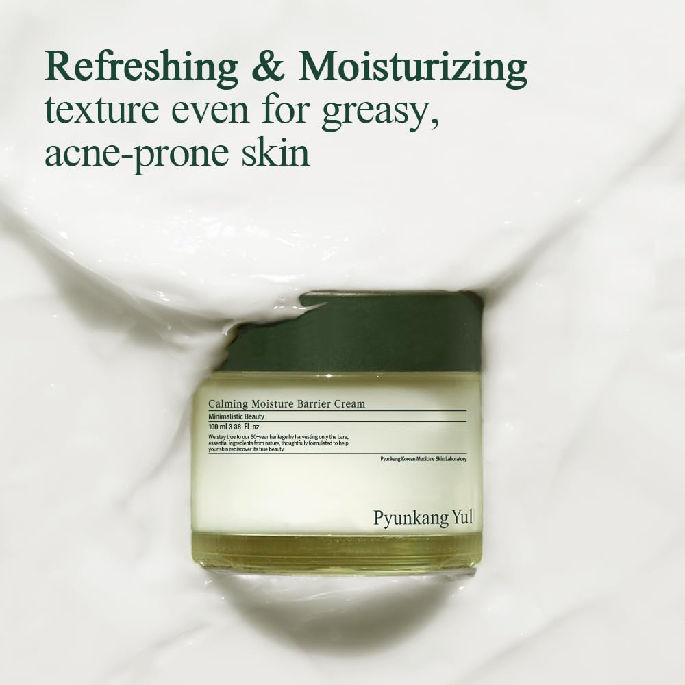 Pyunkang Yul jar with ingredient list emphasizing cica, ceramide and hyaluronic benefits