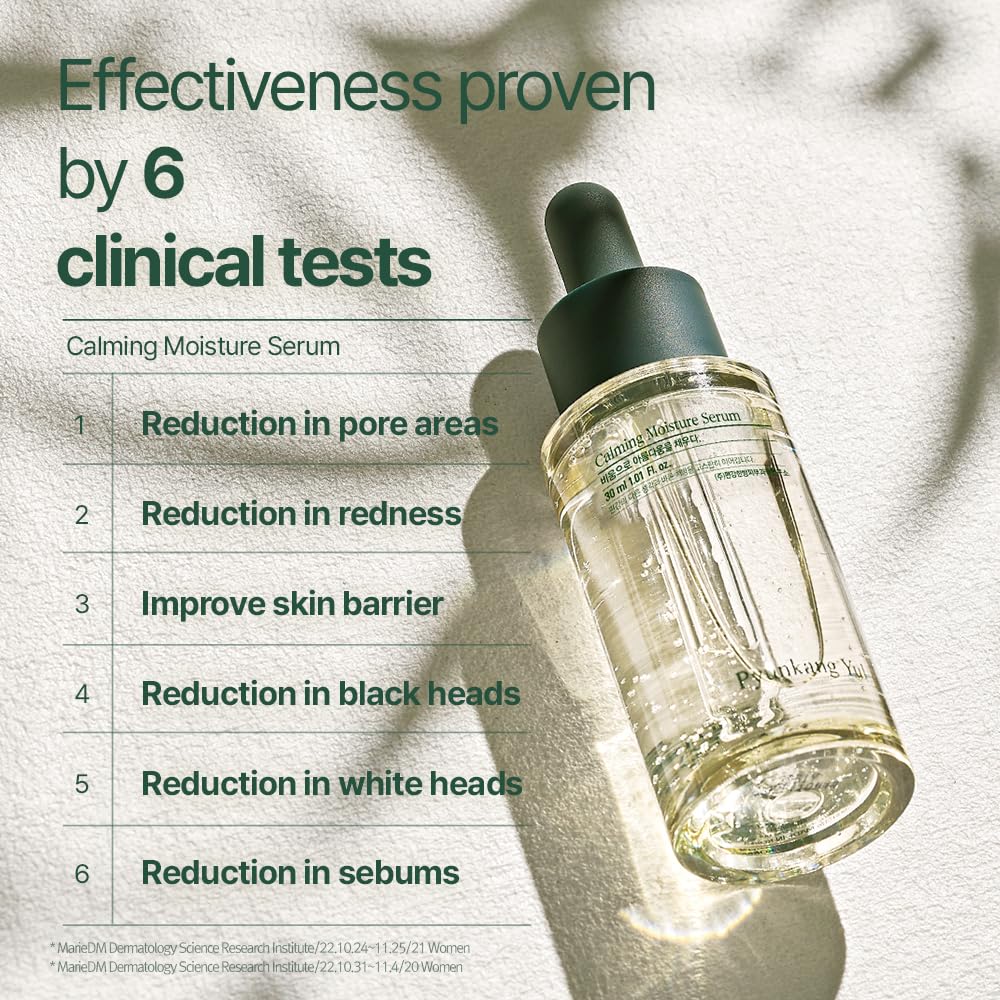 Pyunkang Yul serum applied on skin demonstrating fast absorption benefit