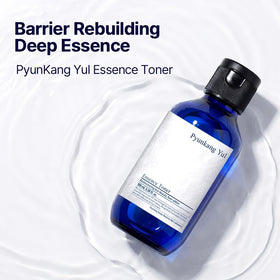 Pyunkang Yul texture drop on fingertip highlighting lightweight essence and quick absorption