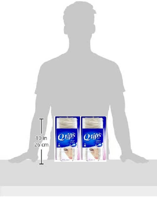 Q-tips in use removing eyeliner smudge, Q-tips gentle accurate beauty correction