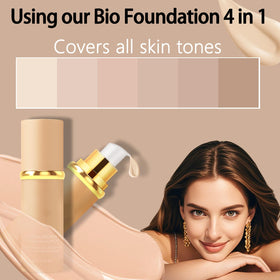Qawnfy pump dispensing foundation highlighting easy application and control
