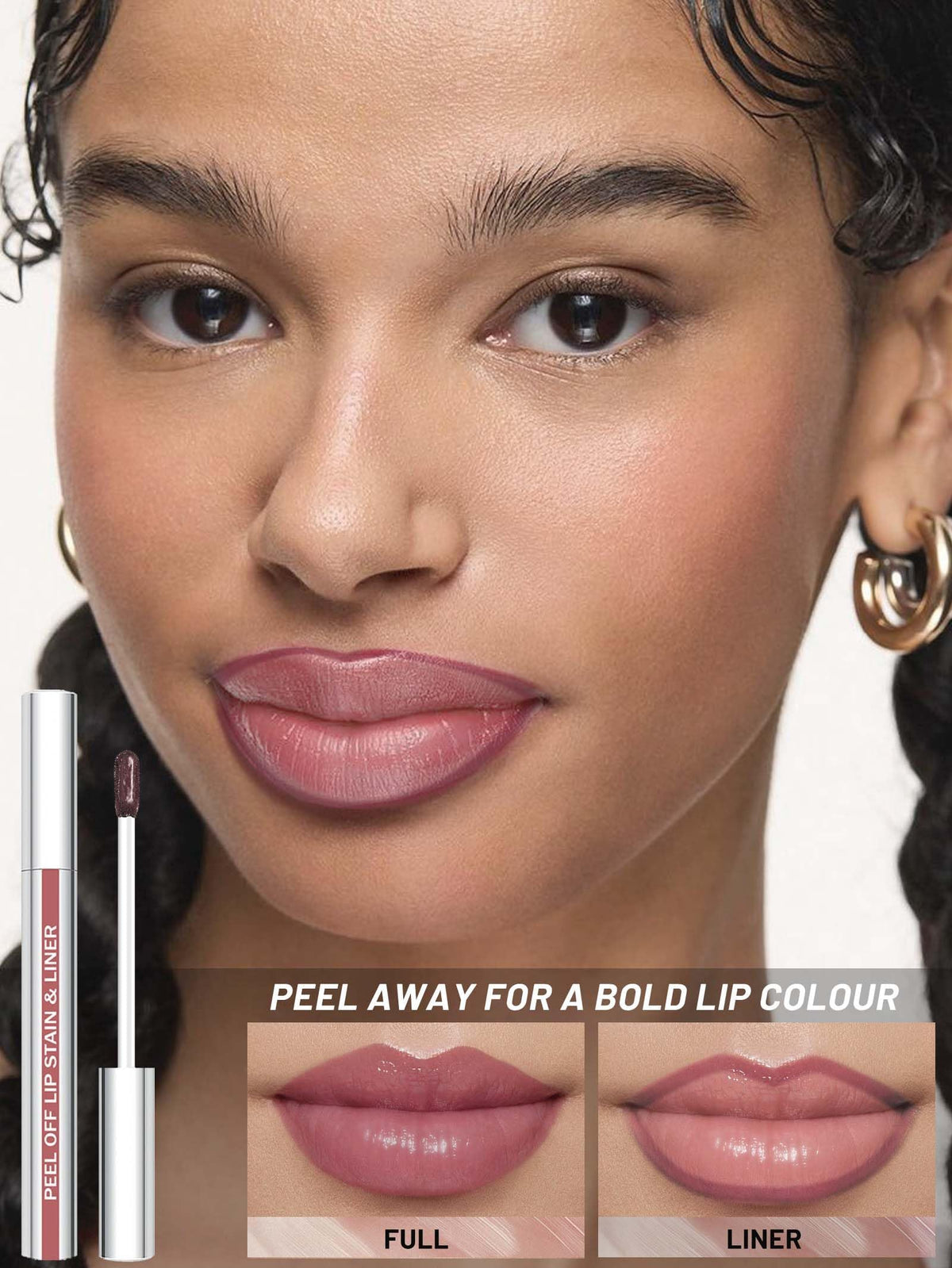 QCMME texture film on lip close-up demonstrating lightweight feel