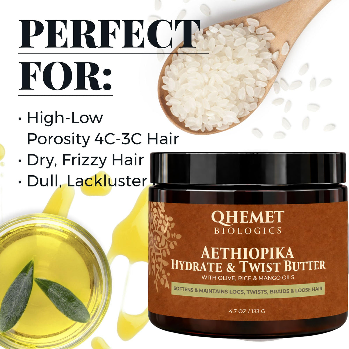 Qhemet Biologics smoothing edges to create sleek hairline and taming flyaways