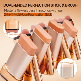 QIANWHITE swatch on hand showing buildable light to medium coverage