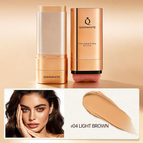 QIANWHITE dual-ended brush and stick together for precise blending