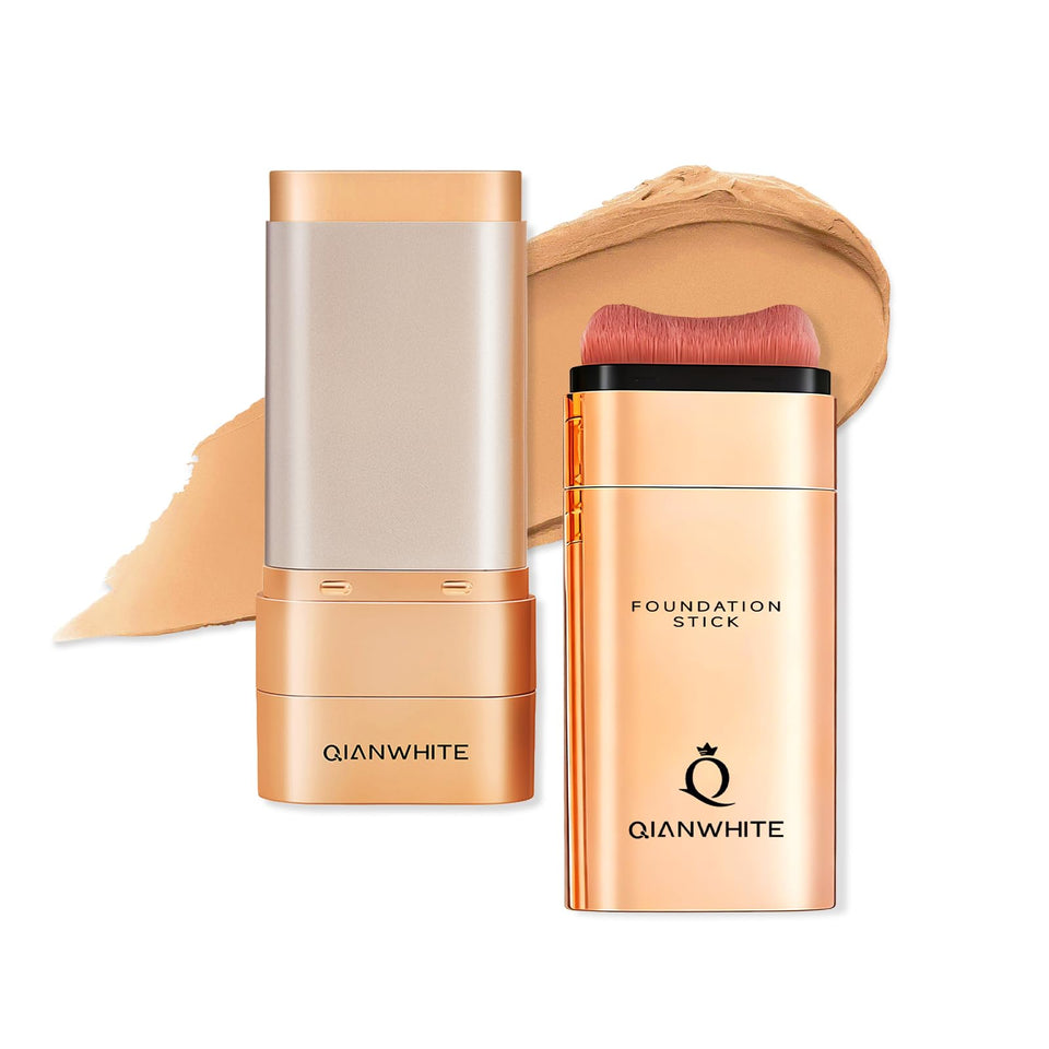 QIANWHITE front packaging showing compact stick, easy travel use
