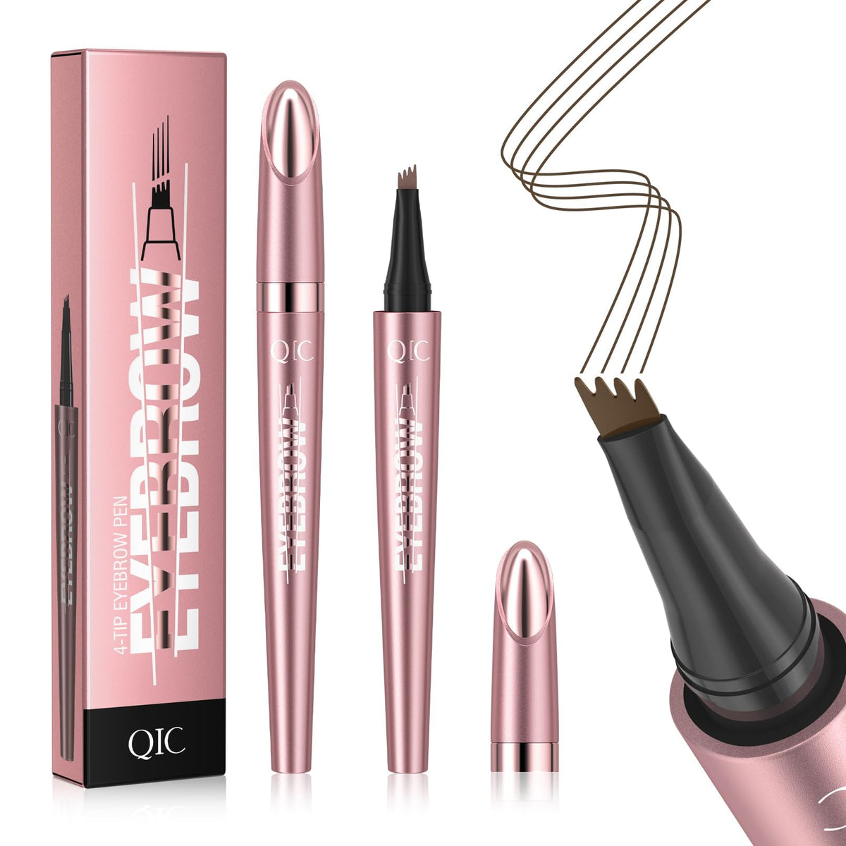 QIC front packaging showing product and benefits for quick brows