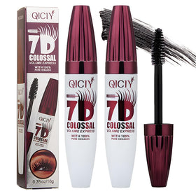qiciy front packaging showing two mascara tubes and benefits
