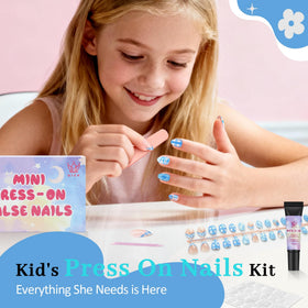 QIEK pre-sized almond nails displayed for easy selection and wearable style