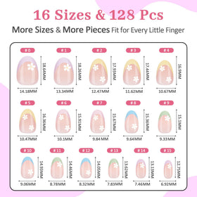QIEK jelly adhesive tabs with nail glue showing gentle and strong hold choices