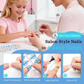 QIEK 16-size array displaying precise sizing for different little nails