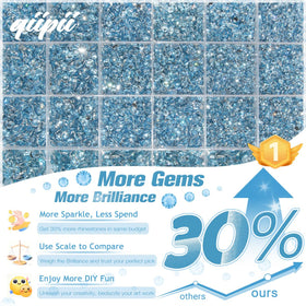 qiipii close-up organizer with 2mm to 6mm stones, quick size selection
