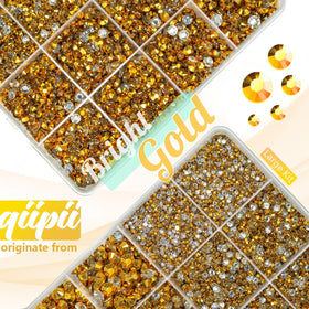 qiipii close-up of faceted rhinestone surface showing sparkle and reflective detail