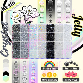 qiipii open compartment grid displaying seven color families for quick craft use