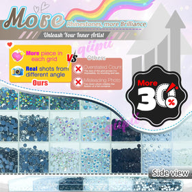 qiipii crystal rhinestone reflecting light for bright sparkle