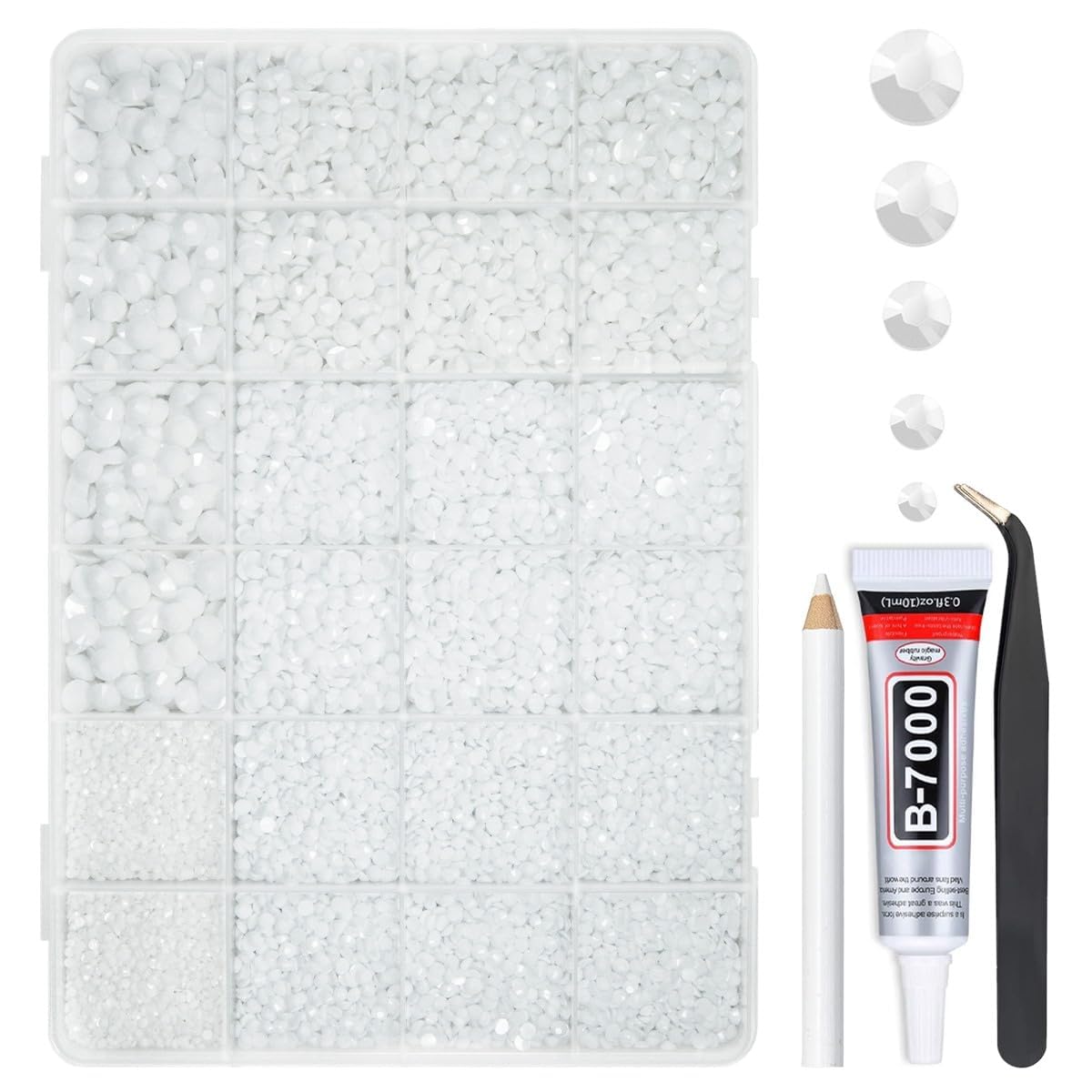 qiipii front packaging showing kit contents and glue for easy project start