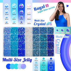 qiipii open 28-grid layout displaying sorted blue shades for easy selection