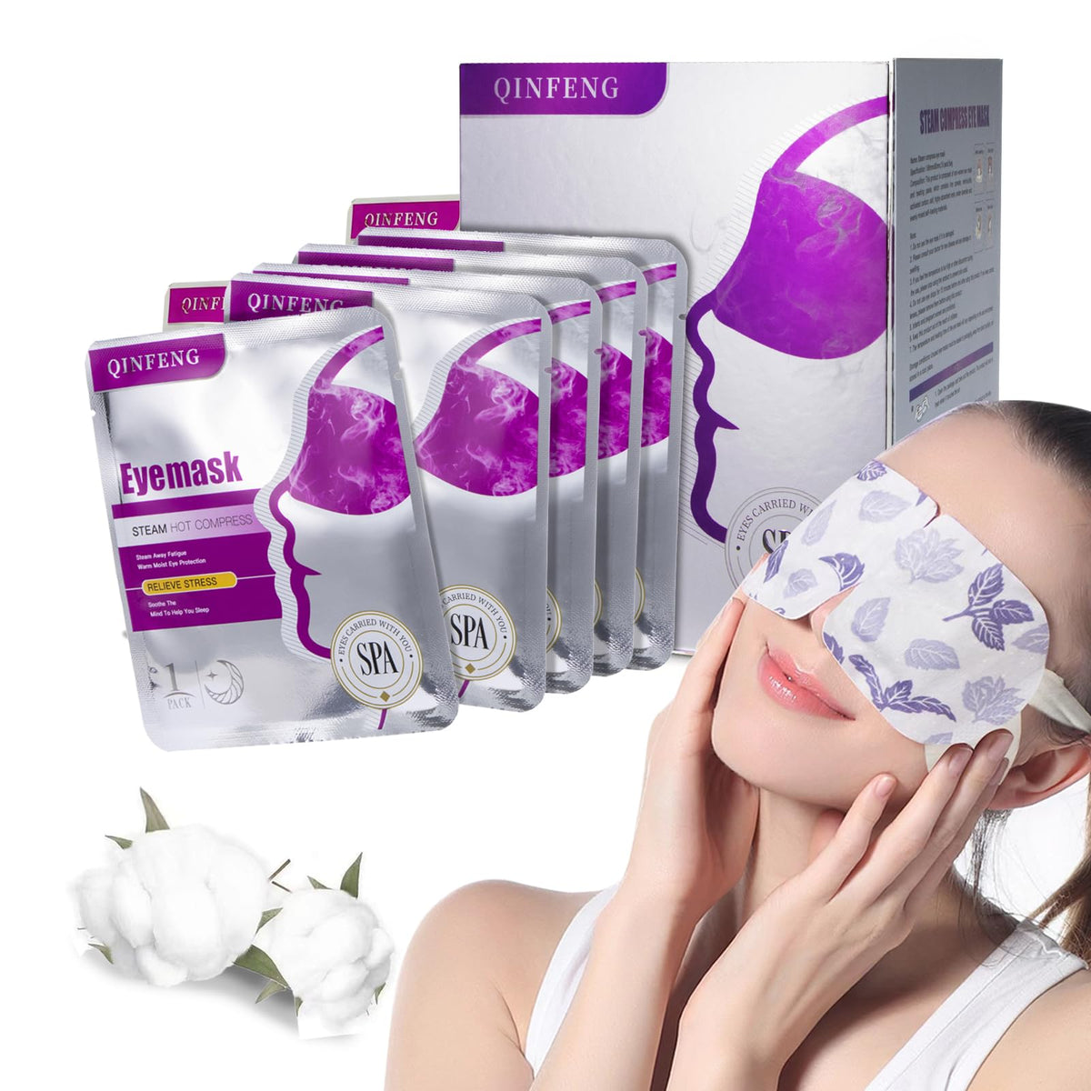 QINFENG masks packed in travel pouch for on-the-go relief