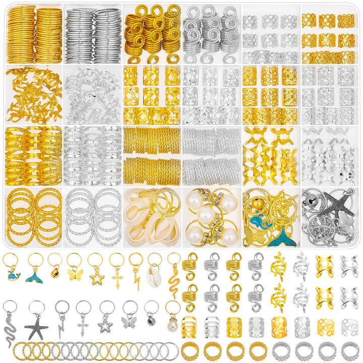 Qinzave front packaging showing full 305PCS set for styling versatility