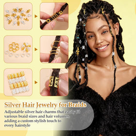 Qinzave styled braids at festival demonstrating mixed-metal accents