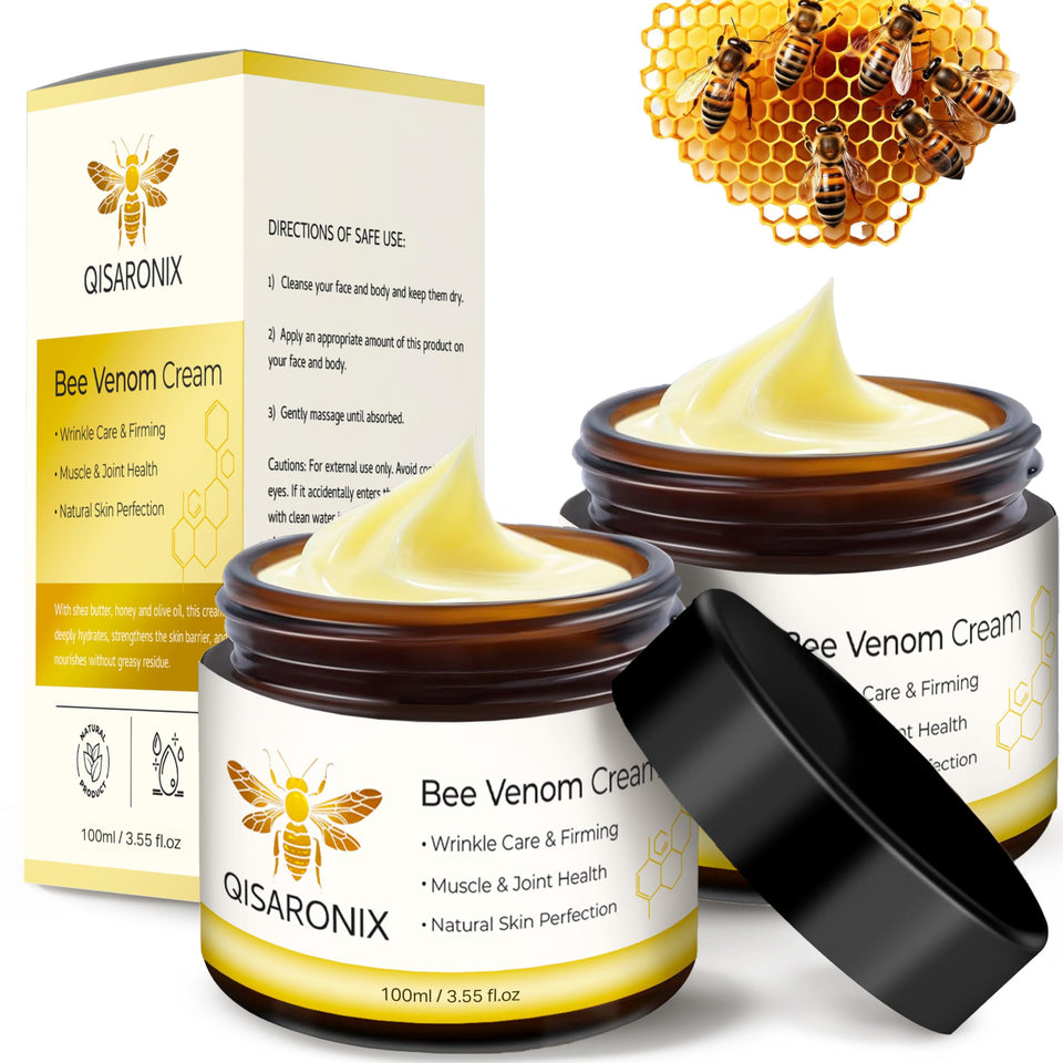 QISARONIX front packaging showing two jars and clear benefit