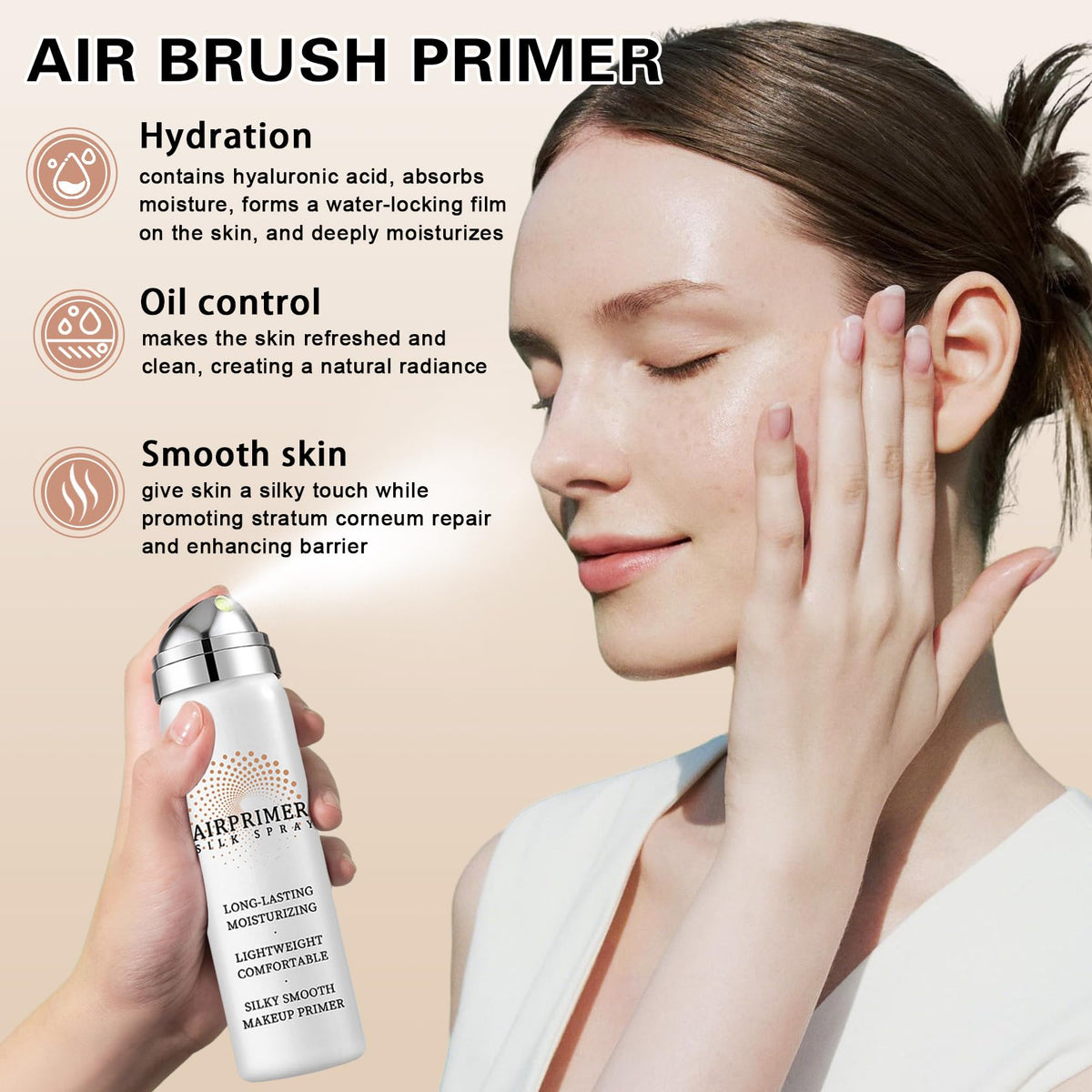 QIUFSSE brush application demonstrating smooth blend and even coverage
