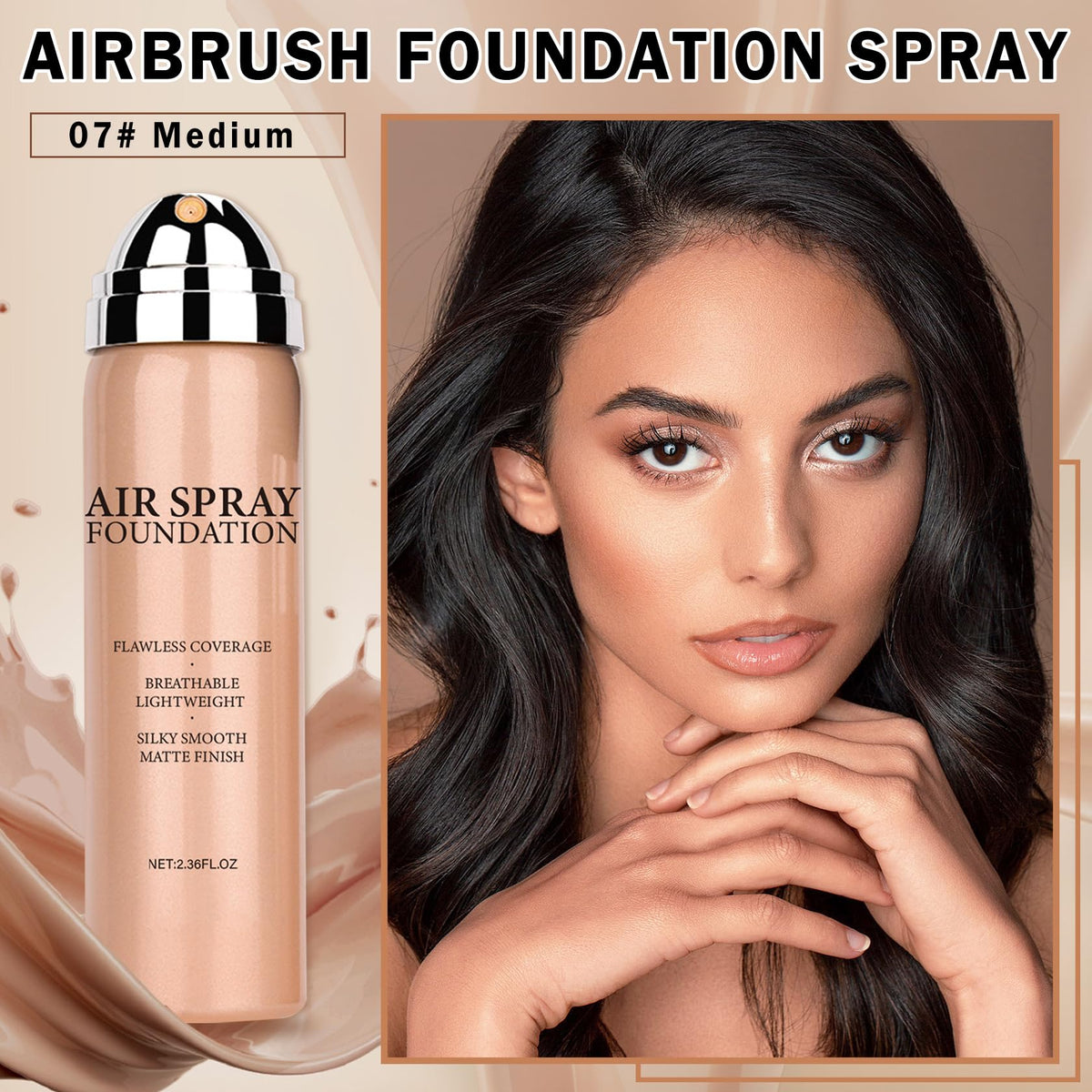 QIUFSSE close-up mist texture demonstrating even spray and lightweight feel