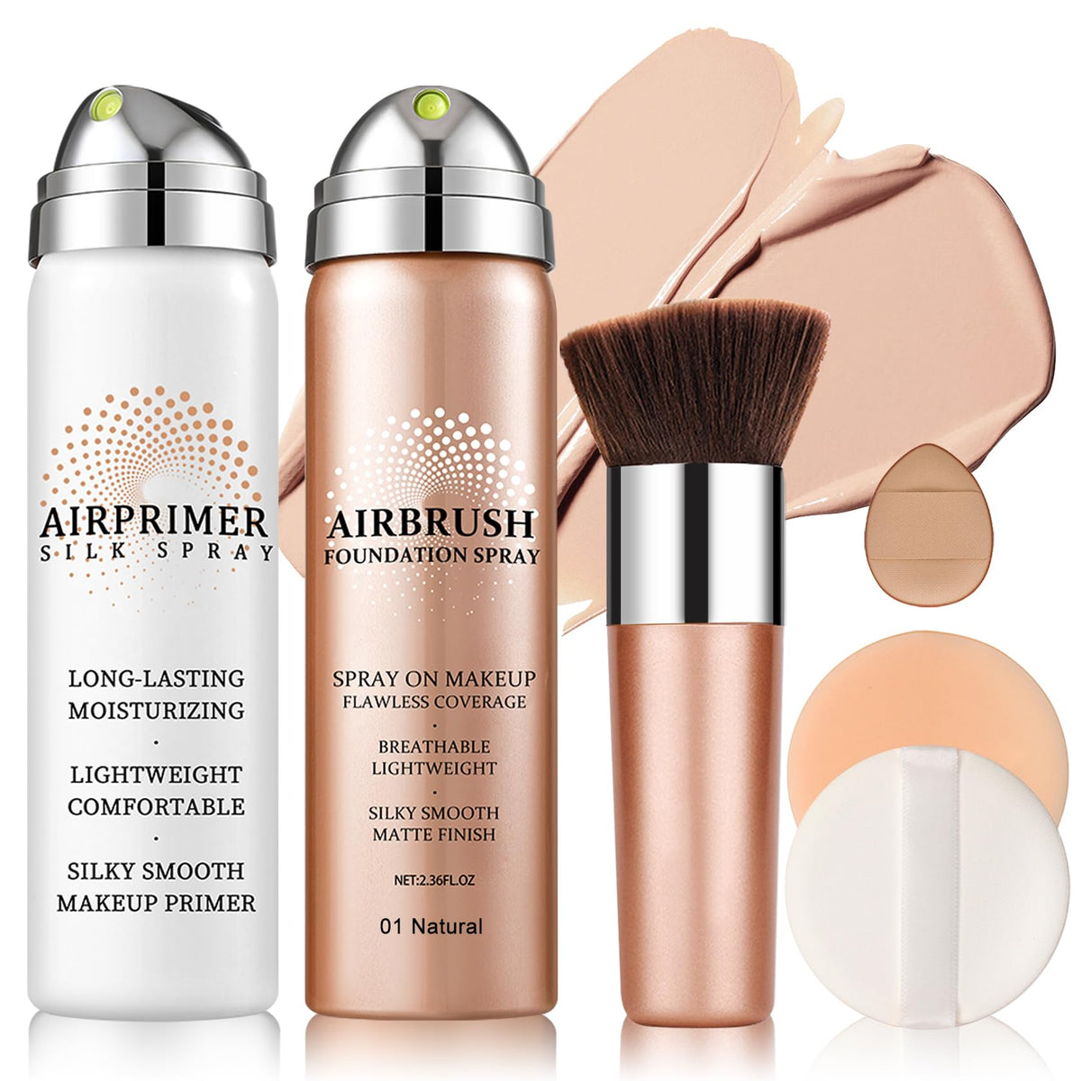 QIUFSSE front packaging showing shade and benefits for effortless coverage