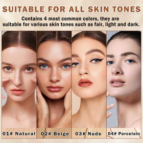 QIUFSSE on vanity lifestyle scene portraying radiant finished skin and everyday wearability