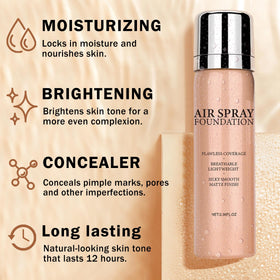 QIUFSSE round powder puff blending foundation for seamless finish benefit