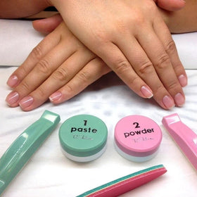QLS P-Shine paste being applied demonstrating easy at-home use