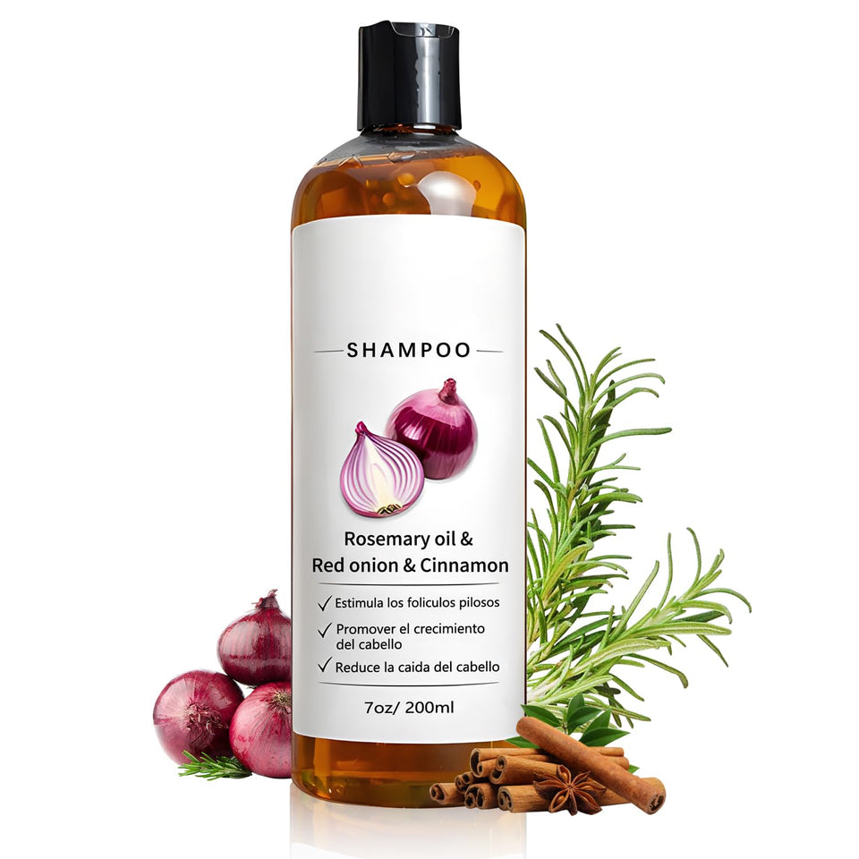 QnmtShna front bottle view showing rosemary shampoo benefits