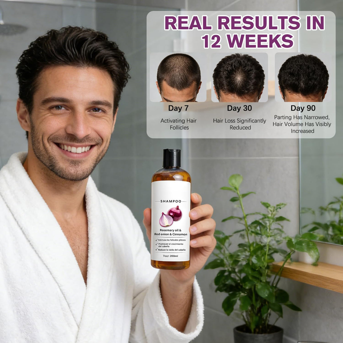 QnmtShna red onion extract ingredient visual supporting stronger hair