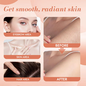 Qoenba smoothing roll-on on hair ends to reduce frizz and add moisture