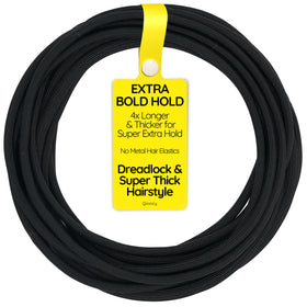 Qooocy front packaging showing 12 extra-long hair ties, organized and ready to use