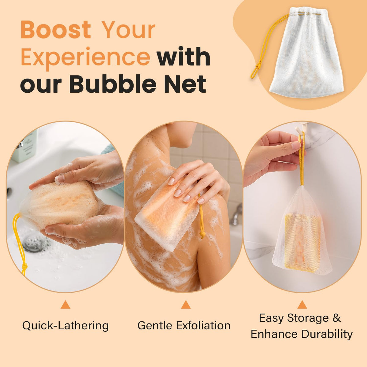 QOOQ soap interior cross-section showing smooth moisturizing core