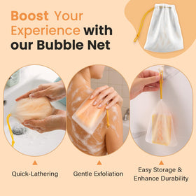QOOQ soap interior cross-section showing smooth moisturizing core