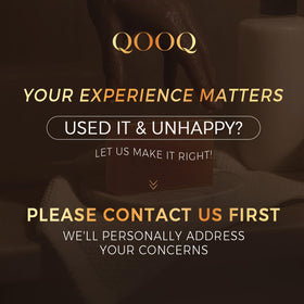 QOOQ soap next to ruler showing 120g size and scale