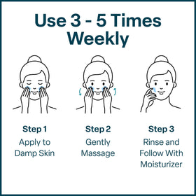 QRxLabs foam on face during cleansing for clearer pores
