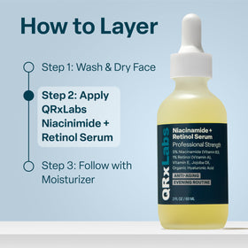 QRxLabs application on hand demonstrating easy spreadability and immediate finish benefit