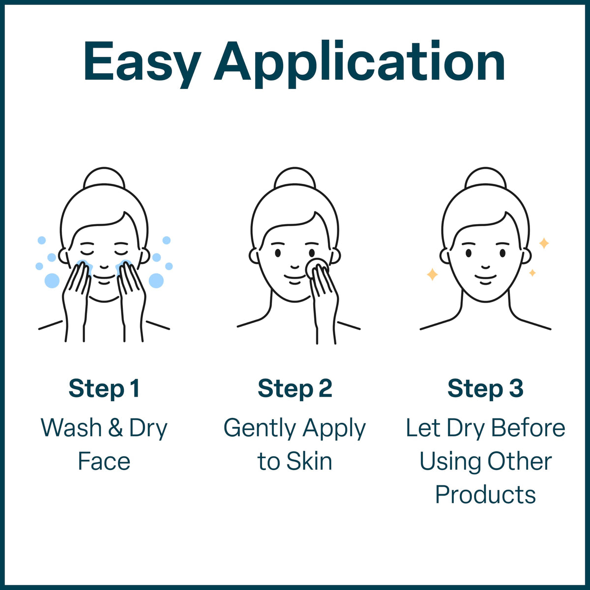 QRxLabs pad being applied to cheek to improve skin texture and tone