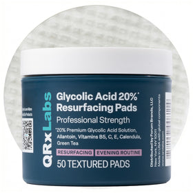QRxLabs front jar showing product packaging and clear benefit of resurfacing