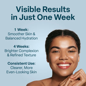 QRxLabs bottle with serum and SPF suggesting complete routine benefit