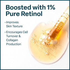 QRxLabs serum texture droplet on glass highlighting lightweight absorption for hydration