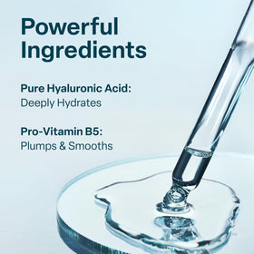 QRxLabs serum texture on skin demonstrating quick absorption and hydration