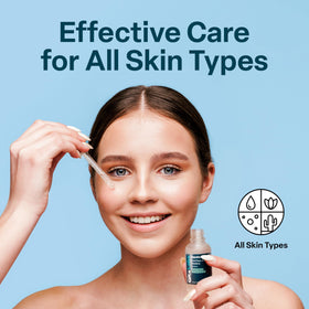 QRxLabs squalane oil applied to hair ends to reduce frizz and add shine