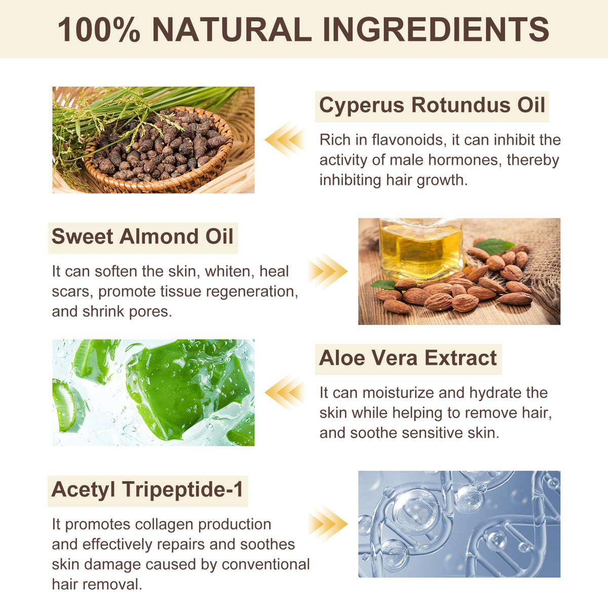 QRZBPZWE massaging oil into forearm to soothe post-removal skin benefit
