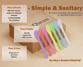 QsQueen spatulas rinsed and drying illustrating easy cleaning benefit