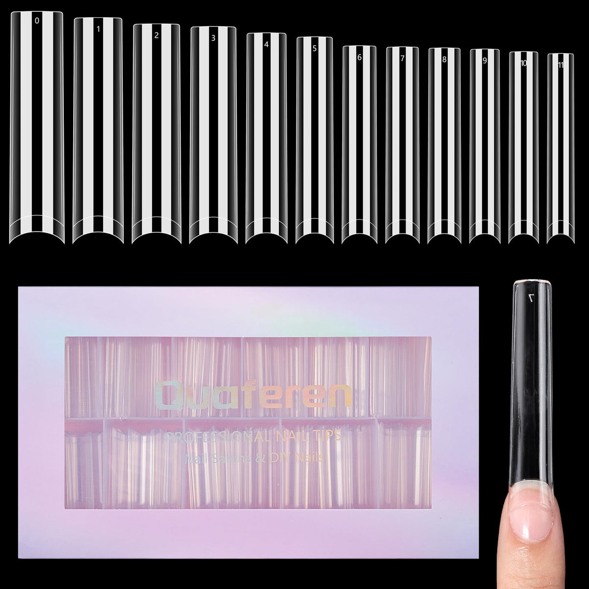 Quaferen front packaging showing clear tips and large kit benefit