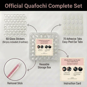 Quafochi clear caps on keys showing readable legends and visibility benefit